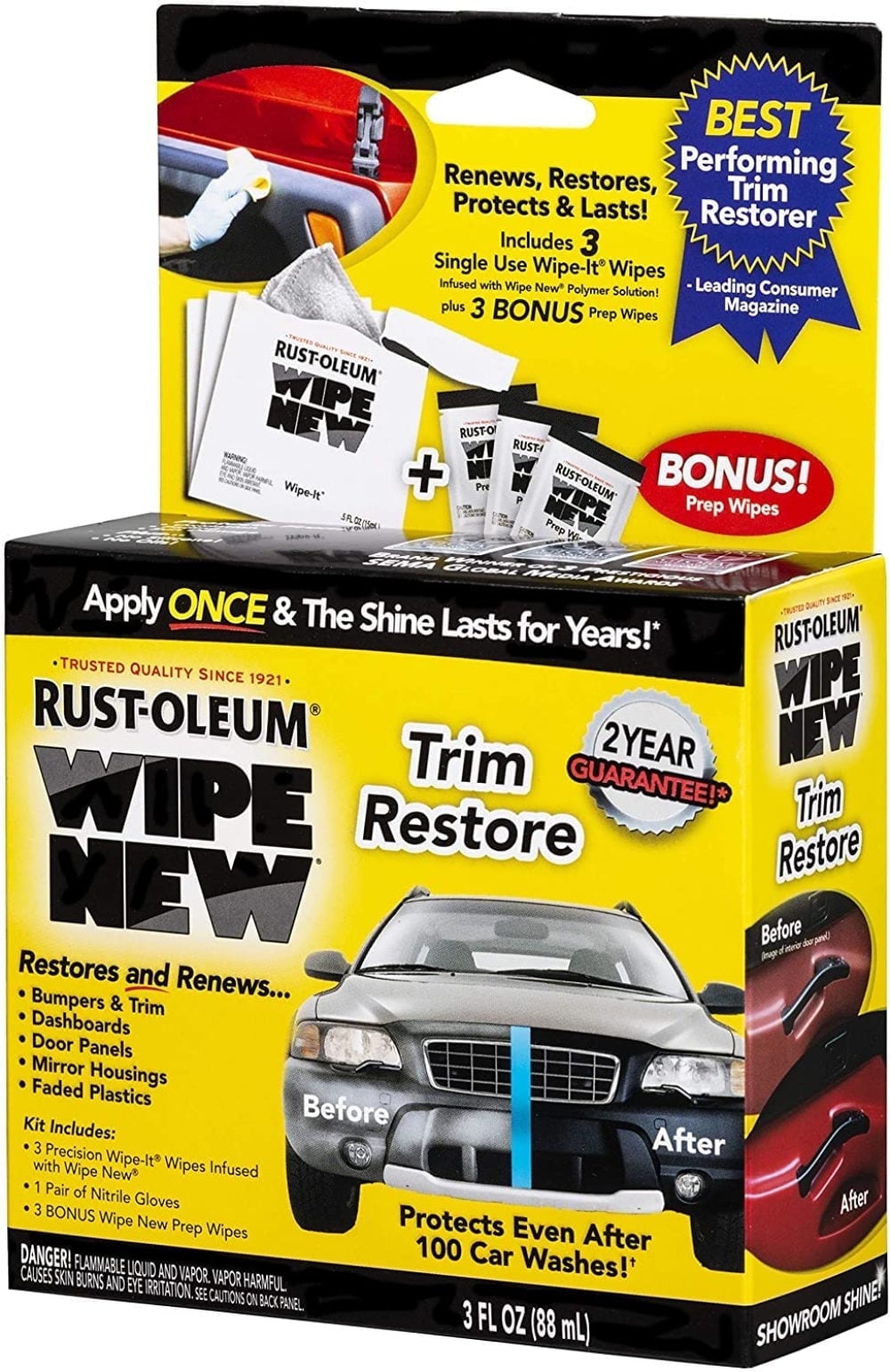Cerakote Ceramic Trim Coat Restoration Kit – XL Wipes To Restore & Protect Plastic