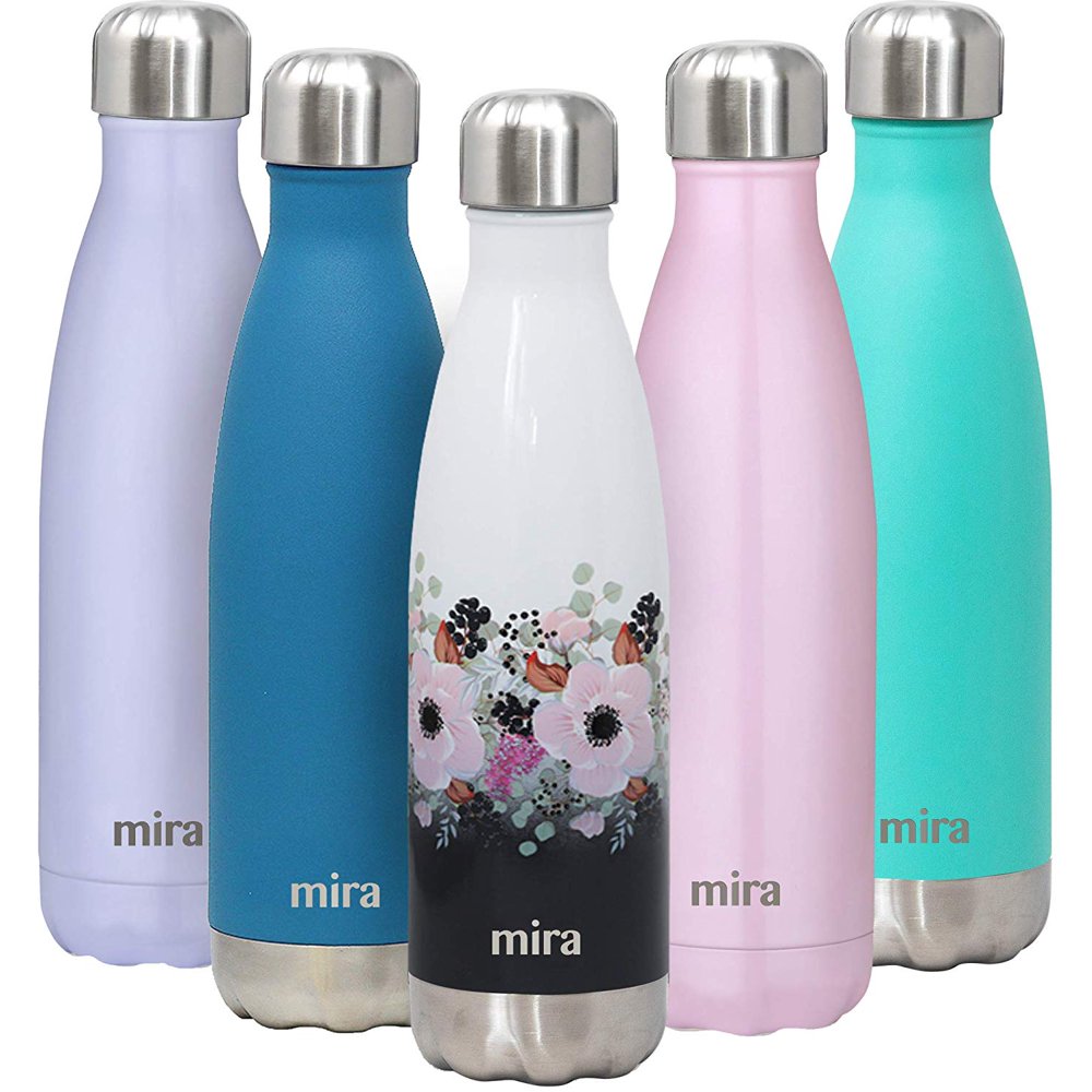 MIRA 17 Oz Stainless Steel Vacuum Insulated Water Bottle Double
