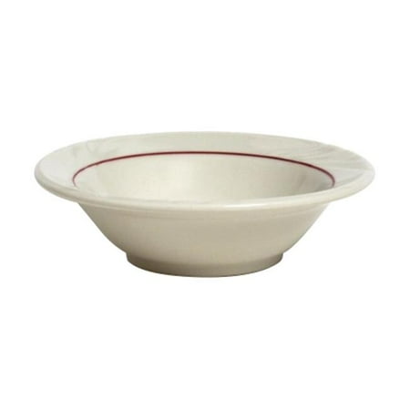 

Tuxton China YBD-063 Monterey 6.38 in. Embossed Pattern China Grapefruit Dish - American white - 3 Dozen