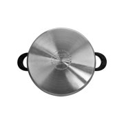 12.5 Stainless Steel Low Pot with Glass Lid, 10 Qt,Saucepan Stock Pot,Sauce Pot