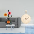 thumbnail image 2 of Soporte de papel higiénico,Soporte para toallas de papel de encimera,Reloj de pared,Reloj de pared decorativo para sala de estar,silencioso,Reloj de pared de madera,decoración moderna, 2 of 8