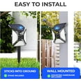thumbnail image 4 of Bell + Howell Bionic Adjustable Spotlight Motion Sensor Outdoor Lights, 500 Lumens Solar Flood Motion Light Outdoor, Solar Security Flood Lights As Seen on TV, Stake Included, 4 of 6