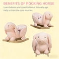 thumbnail image 4 of Bunny Rocking Horse,Rabbit Wooden Rocking Horse, 4 of 7