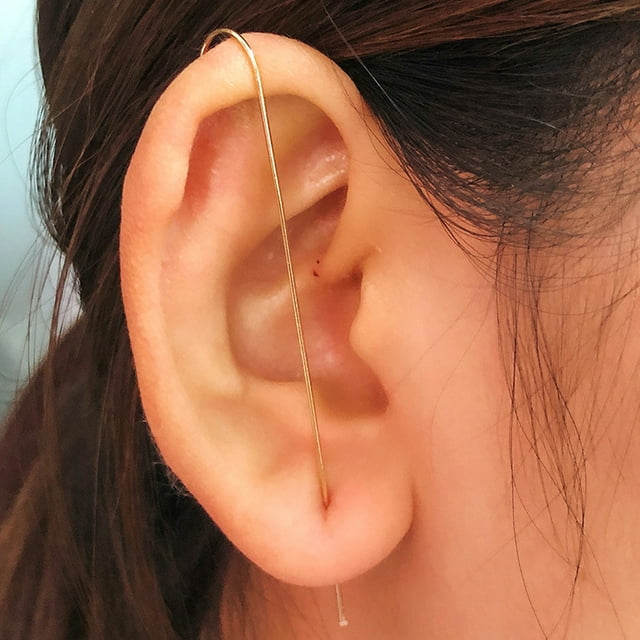 Ear Crawler Hook Earring Creative Ear Wrap Climber Earring Ear Cuff for Women