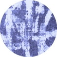 thumbnail image 1 of Ahgly Company Indoor Round Abstract Blue Modern Area Rugs, 6' Round, 1 of 4