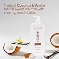 thumbnail image 6 of (6 pack) Native Lotion, Moisturizing, Paraben Free, Coconut & Vanilla, for Women and Men, 16.5 fl oz, 6 of 13