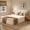 Beige, variant on Toject Twin Size Bed with Memory Foam Mattress, Soft Bed with Matching Headboard, Medium Firm Mattress in a Box, No Assembly Required and No Bed Frame Needed, Bedrooms, Apartment, Gray