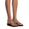 thumbnail image 3 of Women's Time and Tru Lifestyle Flip Flop Wedge Heel Sandal, 3 of 4