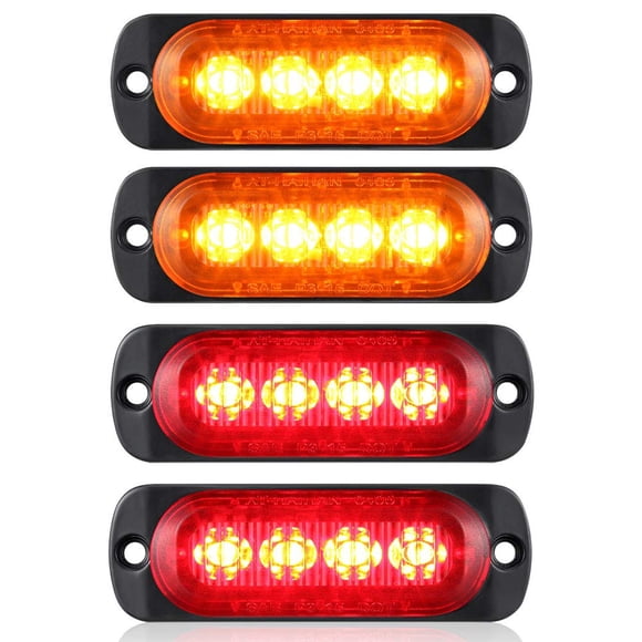 Luces LED de separación y posición lateral para remolque AT-HAIHAN, rojo/ámbar