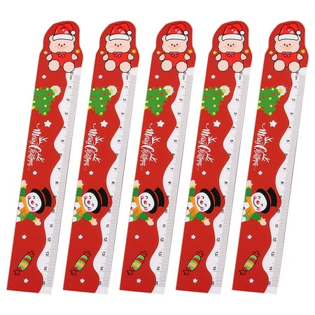 

5PCS Christmas Cartoon Christmas Soft Ruler Pupils Measure Bendable Ruler Scale Stainless Steel 18 Tape Measure for Body Architect Scale Tape Measure Double Dress Tape Smart Gadgets for Men Steel Tape
