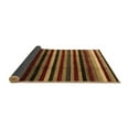 thumbnail image 2 of Ahgly Company Indoor Round Abstract Brown Modern Area Rugs, 3' Round, 2 of 4