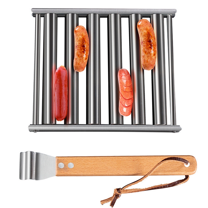 tsondianz Bbq Sausage Roller For Grill Sausage Roller Holder Rack