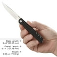 thumbnail image 6 of CRKT LCK + Everyday Carry Assisted Folding Knife with Liner Lock: Stainless Steel Plain Edge Blade, Glass-Reinforced Nylon Handle, Pocket Clip, 3810, 6 of 8