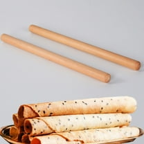 NUOLUX Mini Rolling Pin Wooden Cooking Enthusiasts 1 Set 9.8X0.6X0.6in