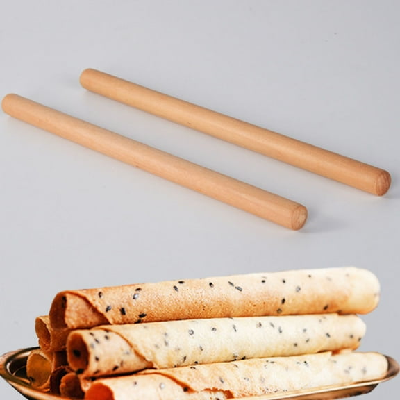 NUOLUX Mini Rolling Pin Wooden Cooking Enthusiasts 1 Set 9.8X0.6X0.6in