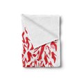 thumbnail image 2 of High Heels Soft Flannel Fleece Throw Blanket, Heart with Scarlet High Heel Shoe Silhouettes Love Woman Illustration, Cozy Plush for Indoor and Outdoor Use, 50" x 60", Scarlet and White, by Ambesonne, 2 of 5