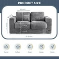 thumbnail image 2 of Puf MAXYOYO Giant para adultos con almohadas, color gris, 2 of 8