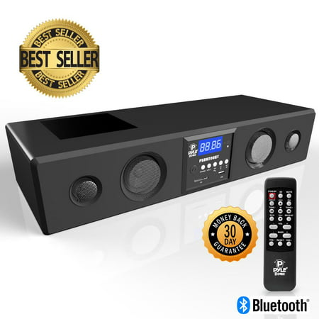 PYLE PSBV200BT - 300 Watt Bluetooth Soundbar w/USB/SD/FM Radio & Wireless (Best Soundbar Under 200 Dollars)