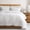 White (Gold Cross Stitching), variant on WDCOZY Beige Queen Size Quilt Bedding Sets with Pillow Shams, Cream Tan Lightweight Soft Bedspread Coverlet, Quilted Blanket Thin Comforter Bed Cover for All Season, 3 Pieces, 90x90 inches