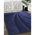 thumbnail image 3 of Ahgly Company Tapis d'Intérieur Lavables en Machine, Ronds, Bleu Nuit Transitionnel, Ronds de 6 Pi, 3 of 7