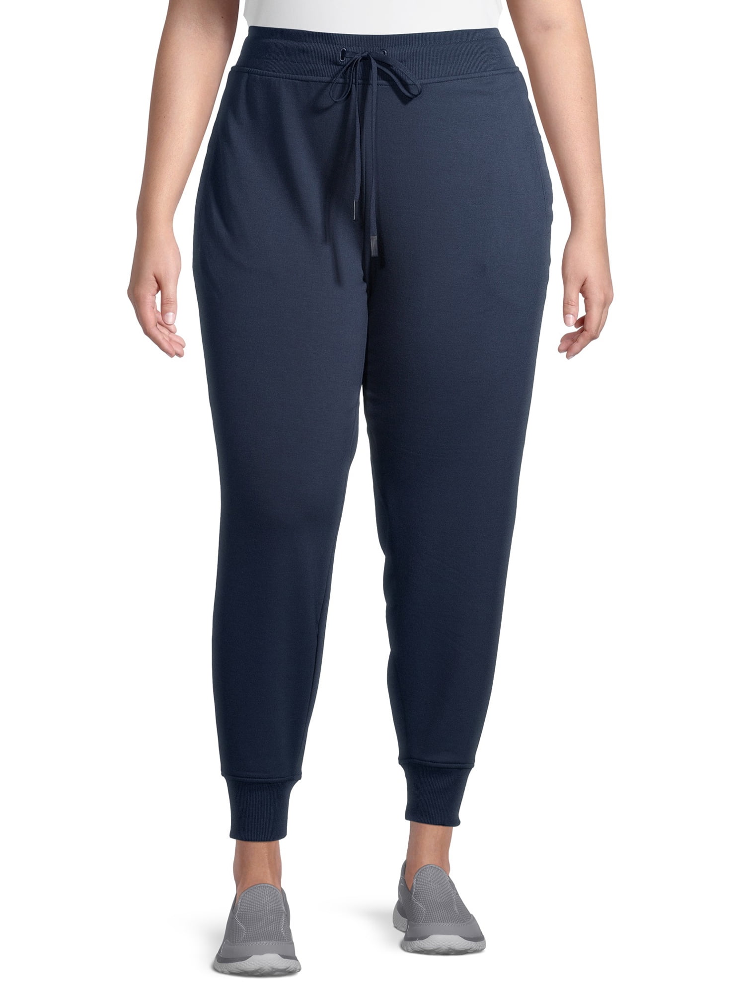 Athletic Works Women's Plus Size Soft Fleece Jogger Sweatpants