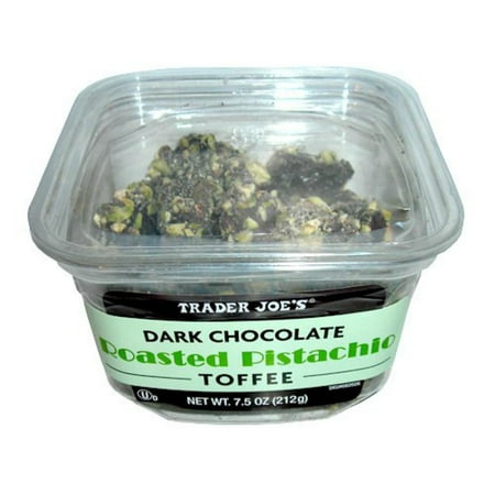 Trader Joe's Dark Chocolate Roasted Pistachio Toffee, 7.5 (Trader Joe's Best Products 2019)