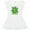 AA-White, variant on Inktastic New Bean Cute Sleeping Bean in Leaves and Vines Girls Baby Dress