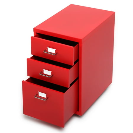 Ikayaa Metal Drawer Filing Cabinet Detachable Mobile Steel File