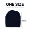 thumbnail image 3 of Empire Cove Short Uncuffed Knit Beanie 3 Pack Set Black, 3 of 4