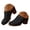 Black, variant on Womens Mules Pumps Round Closed Toe Sandals Chunky Heeled Slides Clogs Slip on Casual Backless Loafers Shoes Size 6-10 Brown