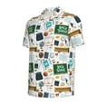 thumbnail image 2 of Balery Back To School A Printed Men’s Short Sleeve Polo Shirt, Midweight Men's Shirt,Golf Polo shirts -, 2 of 9