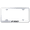 Chrome, variant on Ford F-150 Laser Etched Logo Wide Body License Plate Frame (Brushed Chrome)