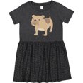 thumbnail image 3 of Inktastic Bulldog Girls Toddler Dress, 3 of 5