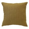 Better Homes and Gardens Chenille Squares Accent Pillow, Gold