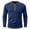 Z30 Blue, variant on Mifsaly Mens Henley Shirt Ribbed Knit Long Sleeve Casual T-Shirts Colorblock Contrast Trim Slim Fit Fall Winter Undershirt Tops Blue,M