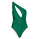 thumbnail image 1 of Traje de baño de una pieza de alta gama de color sólido hueco con un solo hombro para mujer, 1 of 6