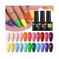 thumbnail image 5 of Juego de 10 esmaltes de uñas en gel semipermanentes con purpurina roja neón, para manicura, con luz ultravioleta y LED, 10 unidades, a6, 5 of 5