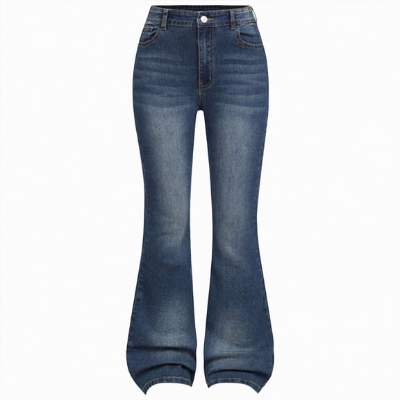 TOWED22 Bow Jeans for Girls Cute Baggy Jeans Wide Leg Denim Pants High Waisted Trousers Kids Y2k Streetwear with Pockets Blue,9-10 Y