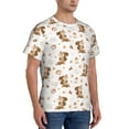 thumbnail image 2 of Qekee Fall Squirrel Classic Fit T-Shirt Men's Shirt Men's Tight Short Sleeves for Exercise, Running, Mountaineering - Fall Squirrel, 2 of 9