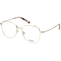 Bally Butterfly Eyeglasses BY5036H 024 Gold/Rose Havana 54mm