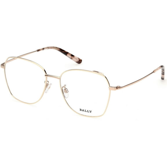 Bally Butterfly Eyeglasses BY5036H 024 Gold/Rose Havana 54mm