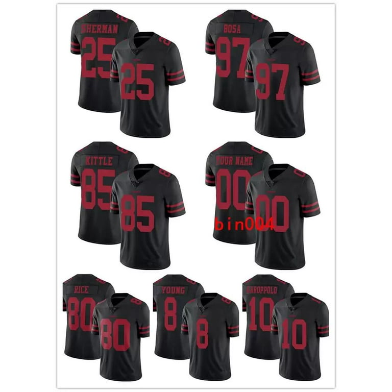 san francisco 49ers black jersey