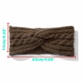 thumbnail image 3 of QUOTAY Headbands for Women Solid Color Braided Knit Headband Fashion Sport Warm Hair Accessory for Running Yoga Winter Outdoor Activities Z02_Yellow,One Size, 3 of 3