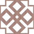 thumbnail image 6 of Ekena Millwork 23 3/8"W x 23 3/8"H x 3/8"T Large Blendon Decorative Fretwork Wood Wall Panels, Walnut, 6 of 6