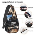 thumbnail image 3 of Lsque Urban Bear With Headphones Pattern Cross Chest Bag Diagonally – Premium Durable Front Chest Sling with Adjustable Padded Strap, High-Capacity Storage, 3 of 8