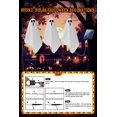 thumbnail image 4 of Albelt solar para decoración de Halloween, paquete de 3 unidades, diseño de fantasmas, 4 of 8