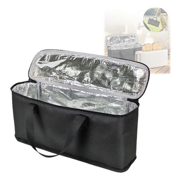 AOOOWER Waterproof Dustproof Toaster Cover For Double Slices Toaster Heat Resistant Featuring Carry Handle And Easy Cleaning
