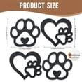 thumbnail image 3 of Dog Footprints Wall Decoration | Wooden Crafts Home Decor | Whimsical Cute Dog Paw Print Art | Easy to Hang | Rustic Wood Design | Set of 4 Pieces | Pet Lover Gift | Living Room Bedroom Accent, 3 of 8