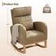 thumbnail image 3 of QinaQin Mecedora para lactancia con cojín, sillón accent mecedor cómodo para sala, recámara o cuarto del bebé, ideal para descansar y leer, 3 of 8