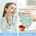 thumbnail image 7 of Coolnut Blue Little Daisies Washcloths Towels, Highly Absorbent and Soft Cotton Face Cloths, 4 Pack Quick Dry Wash Cloths - 12 X 12 Inches Washcloth Gift, 7 of 7